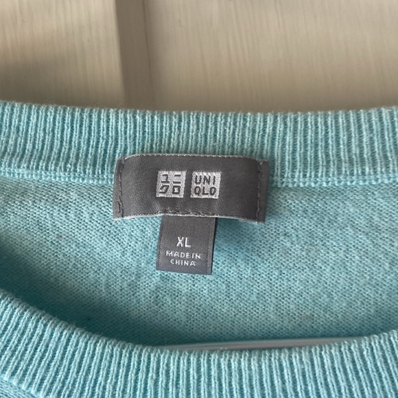 UNIQLO COTTON/CASHMERE SWEATER CREWNECK PULLOVER XL #1 - Picture 2 of 3